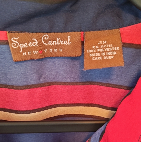 Speed Control Striped Button-Up Dress - Picture 3 of 4